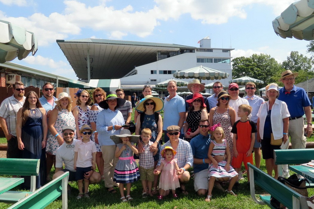 Out and About: Princeton staff head down to the races for their summer outing.